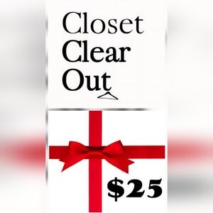 $25 Closet Cleat Out